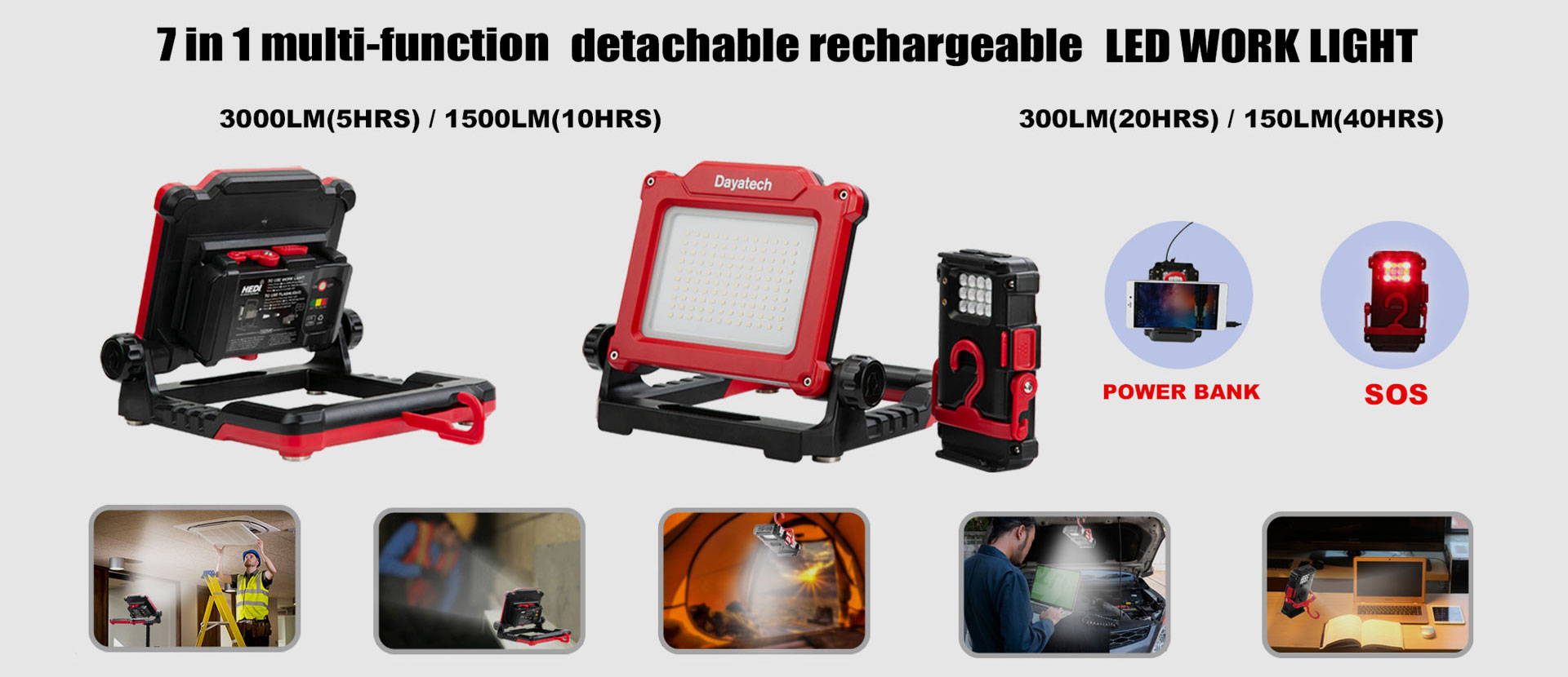 ผู้จัดจำหน่ายไฟ LED ทำงานแบบชาร์จไฟได้